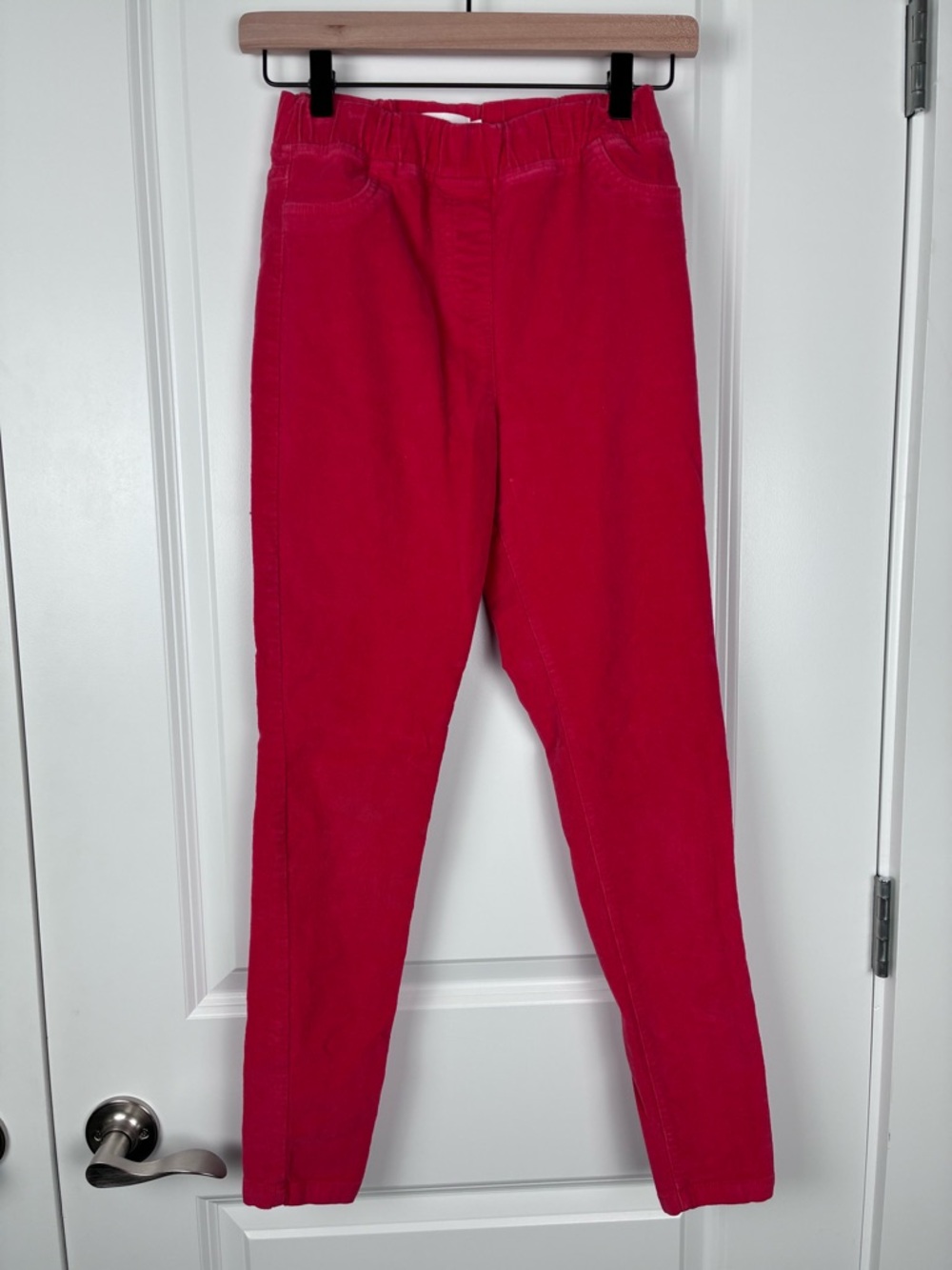Boden Kids Red Corduroy Pants Pull On Elastic Waist 13Y